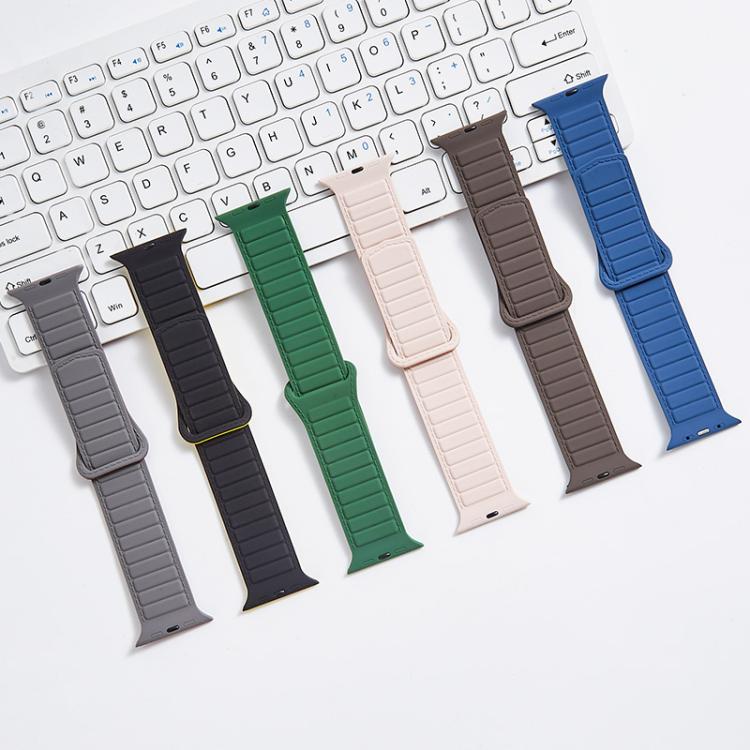 Stitched Loop Magnetic Silicone Watch Band, For Apple Watch 46mm / 49mm / 45mm / 44mm, For Apple Watch 42mm / 41mm / 40mm / 38mm