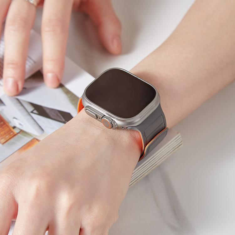 Stitched Loop Magnetic Silicone Watch Band, For Apple Watch 46mm / 49mm / 45mm / 44mm, For Apple Watch 42mm / 41mm / 40mm / 38mm
