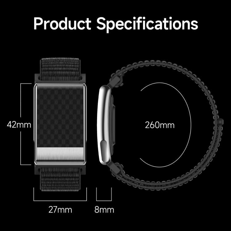 E900 Screenless BT Smart Bracelet Silicone Strap, Support ECG Heart Health Analysis / Health Monitoring