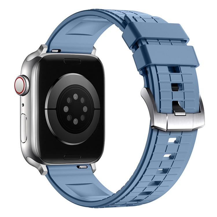 Sports Style Square Texture Fluororubber Watch Band, For Apple Watch 46mm / 49mm / 45mm / 44mm, For Apple Watch 42mm / 41mm / 40mm / 38mm