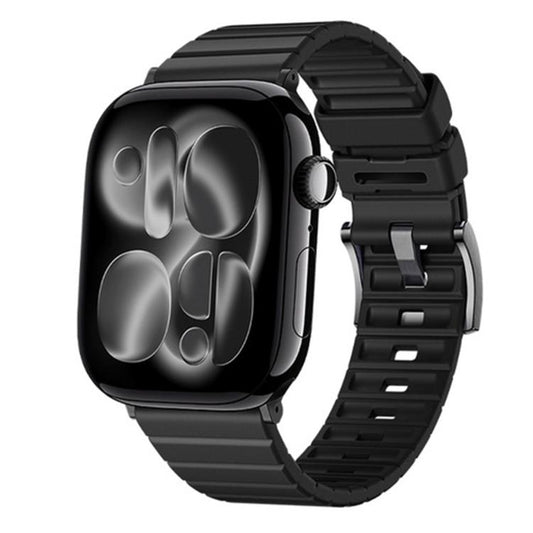 Stairs Texture Solid Color Fluororubber Watch Band, For Apple Watch 46mm / 49mm / 45mm / 44mm, For Apple Watch 42mm / 41mm / 40mm / 38mm