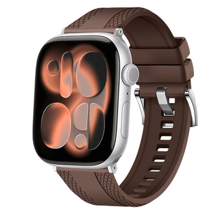 Dual-sided Diamond Texture Fluororubber Watch Band, For Apple Watch 46mm / 49mm / 45mm / 44mm, For Apple Watch 42mm / 41mm / 40mm / 38mm