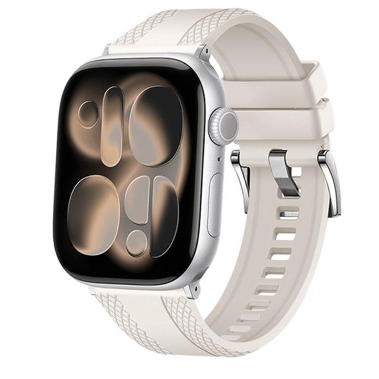 Dual-sided Diamond Texture Fluororubber Watch Band, For Apple Watch 46mm / 49mm / 45mm / 44mm, For Apple Watch 42mm / 41mm / 40mm / 38mm