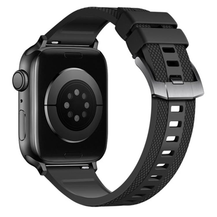 Dual-sided Diamond Texture Fluororubber Watch Band, For Apple Watch 46mm / 49mm / 45mm / 44mm, For Apple Watch 42mm / 41mm / 40mm / 38mm