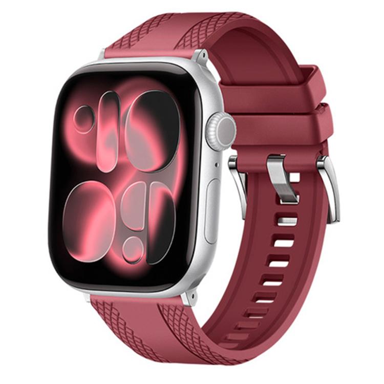 Dual-sided Diamond Texture Fluororubber Watch Band, For Apple Watch 46mm / 49mm / 45mm / 44mm, For Apple Watch 42mm / 41mm / 40mm / 38mm