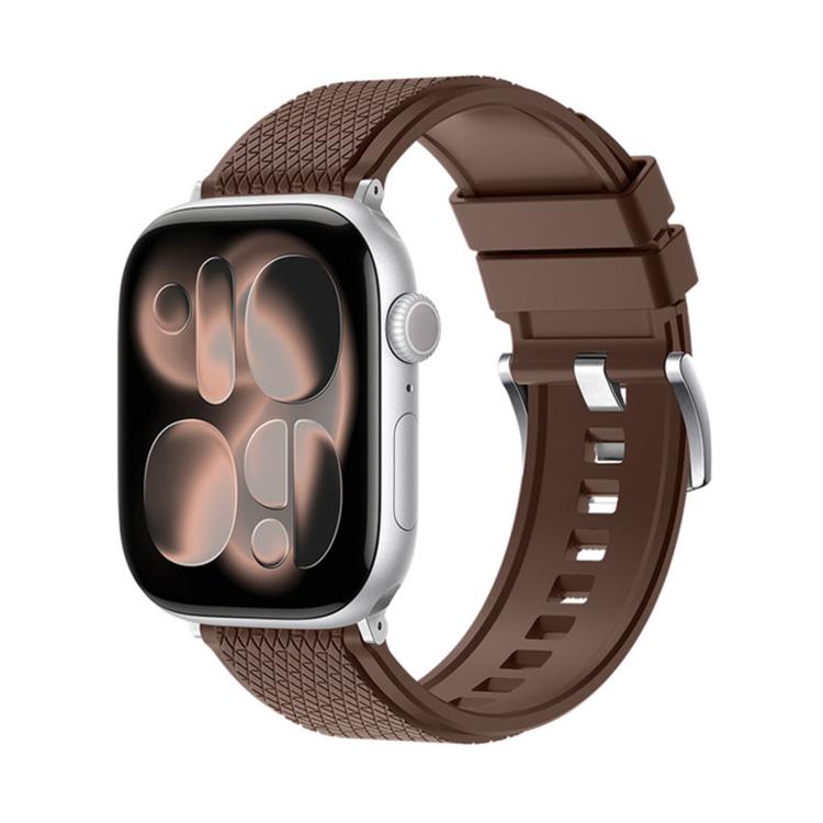 Diamond-Pattern FKM Fluororubber Watch Band, For Apple Watch 46mm / 49mm / 45mm / 44mm, For Apple Watch 42mm / 41mm / 40mm / 38mm