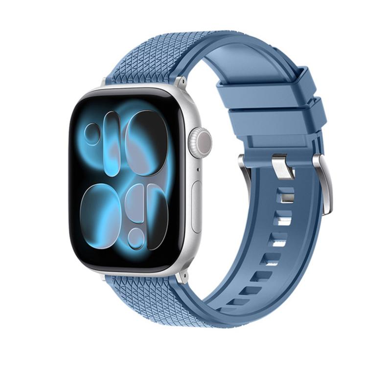 Diamond-Pattern FKM Fluororubber Watch Band, For Apple Watch 46mm / 49mm / 45mm / 44mm, For Apple Watch 42mm / 41mm / 40mm / 38mm