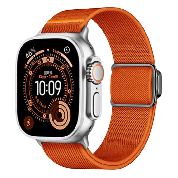 Titanium Magnetic Buckle Elastic Nylon Watch Band, For Apple Watch 46mm / 49mm / 45mm / 44mm, For Apple Watch 42mm / 41mm / 40mm / 38mm