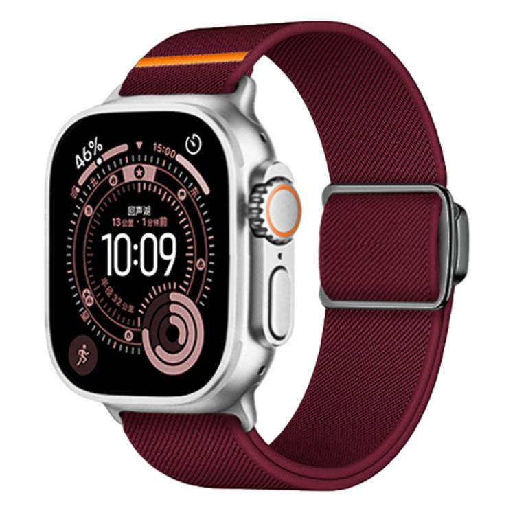 Titanium Magnetic Buckle Elastic Nylon Watch Band, For Apple Watch 46mm / 49mm / 45mm / 44mm, For Apple Watch 42mm / 41mm / 40mm / 38mm