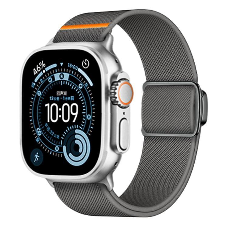 Titanium Magnetic Buckle Elastic Nylon Watch Band, For Apple Watch 46mm / 49mm / 45mm / 44mm, For Apple Watch 42mm / 41mm / 40mm / 38mm