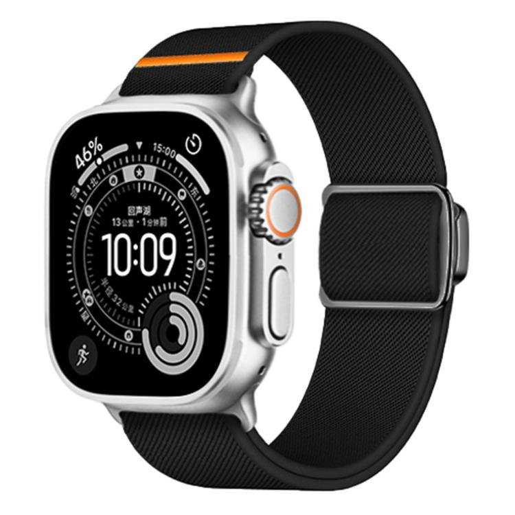 Titanium Magnetic Buckle Elastic Nylon Watch Band, For Apple Watch 46mm / 49mm / 45mm / 44mm, For Apple Watch 42mm / 41mm / 40mm / 38mm