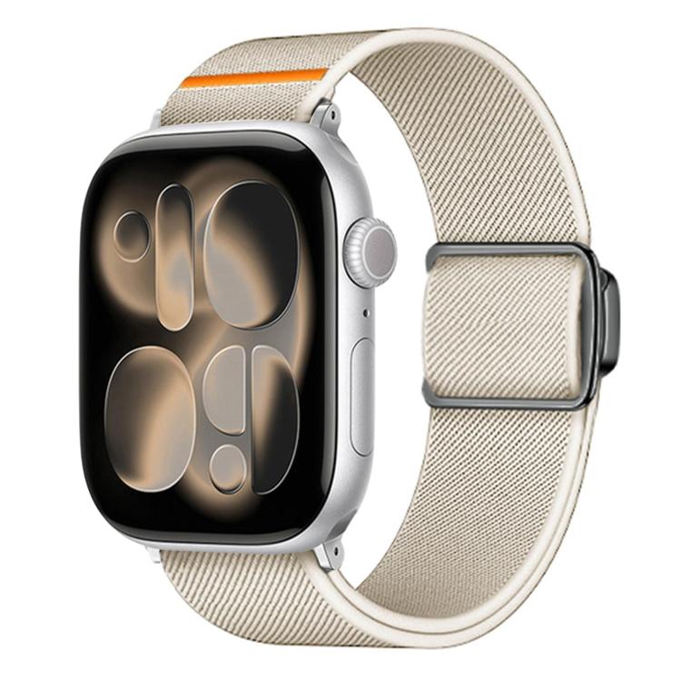 Titanium Magnetic Buckle Elastic Nylon Watch Band, For Apple Watch 46mm / 49mm / 45mm / 44mm, For Apple Watch 42mm / 41mm / 40mm / 38mm