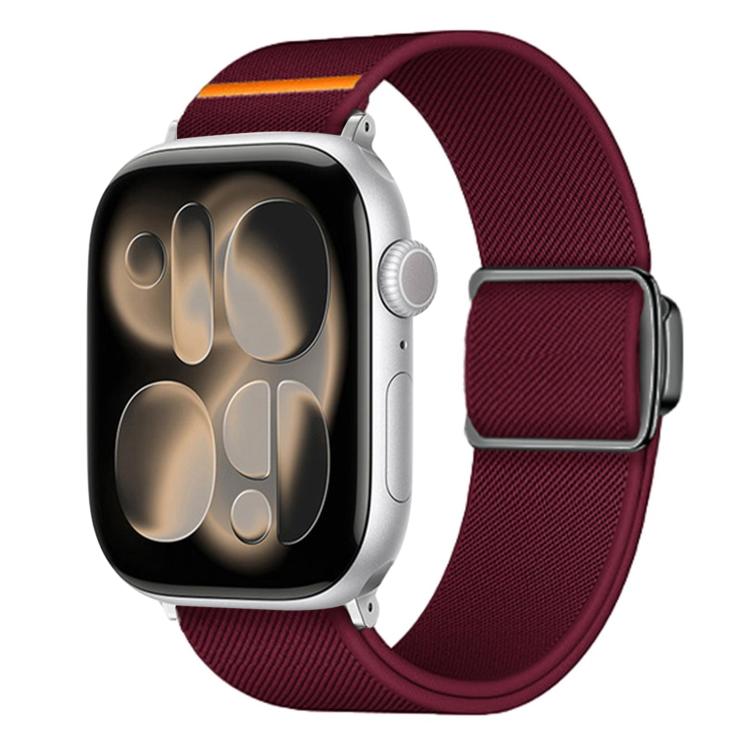 Titanium Magnetic Buckle Elastic Nylon Watch Band, For Apple Watch 46mm / 49mm / 45mm / 44mm, For Apple Watch 42mm / 41mm / 40mm / 38mm