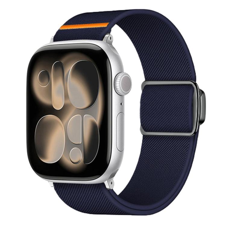 Titanium Magnetic Buckle Elastic Nylon Watch Band, For Apple Watch 46mm / 49mm / 45mm / 44mm, For Apple Watch 42mm / 41mm / 40mm / 38mm