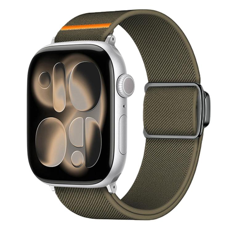 Titanium Magnetic Buckle Elastic Nylon Watch Band, For Apple Watch 46mm / 49mm / 45mm / 44mm, For Apple Watch 42mm / 41mm / 40mm / 38mm