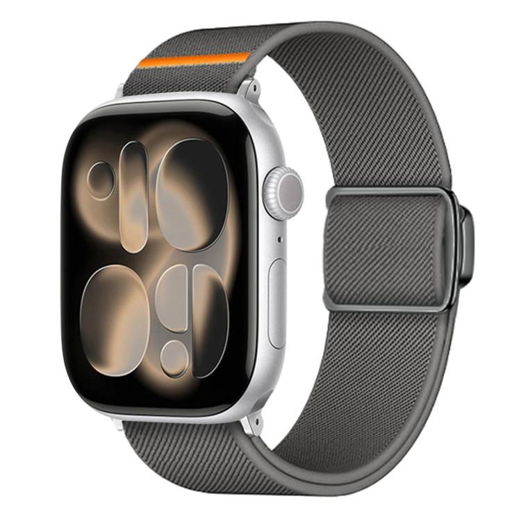 Titanium Magnetic Buckle Elastic Nylon Watch Band, For Apple Watch 46mm / 49mm / 45mm / 44mm, For Apple Watch 42mm / 41mm / 40mm / 38mm