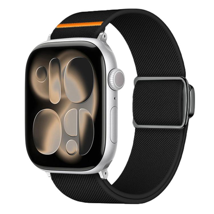 Titanium Magnetic Buckle Elastic Nylon Watch Band, For Apple Watch 46mm / 49mm / 45mm / 44mm, For Apple Watch 42mm / 41mm / 40mm / 38mm