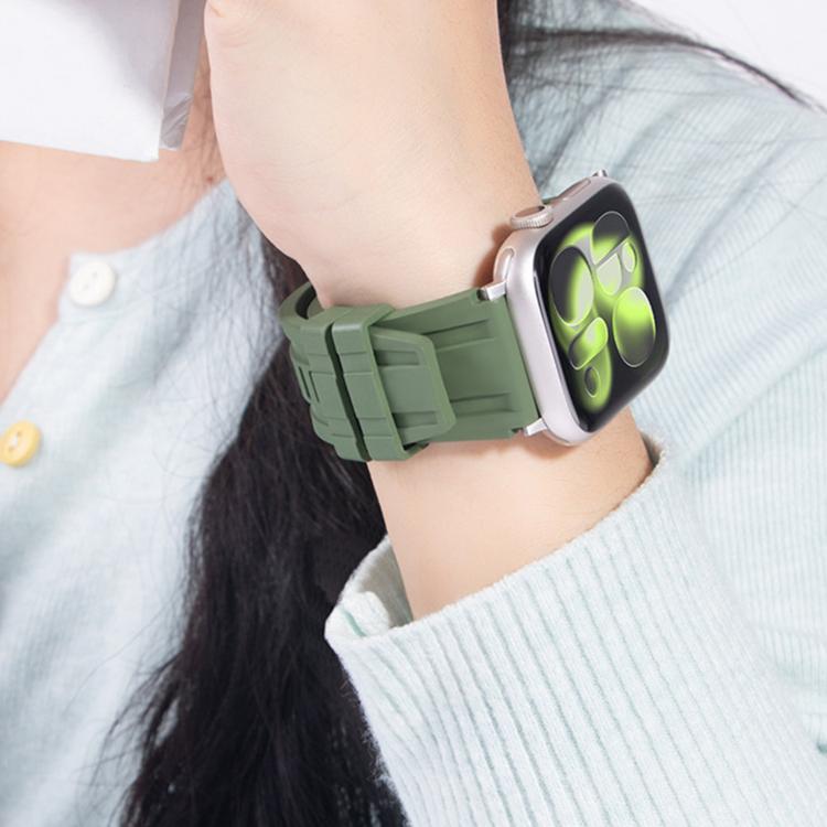 Extraordinary Exploration FKM Fluororubber Watch Band, For Apple Watch 46mm / 49mm / 45mm / 44mm, For Apple Watch 42mm / 41mm / 40mm / 38mm