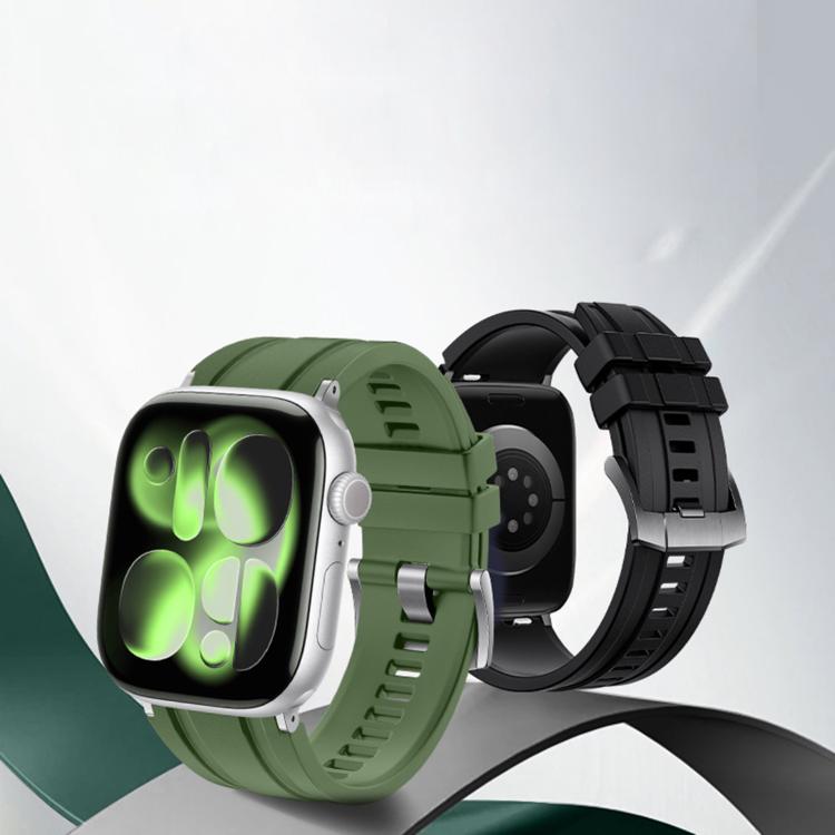 Extraordinary Exploration FKM Fluororubber Watch Band, For Apple Watch 46mm / 49mm / 45mm / 44mm, For Apple Watch 42mm / 41mm / 40mm / 38mm