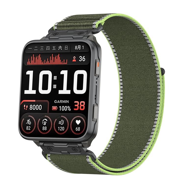 Explorer Metal Connector Nylon Loop Watch Band, For Garmin Venu X1