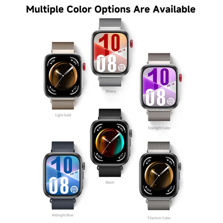 Milanese Magnetic Stainless Steel Watch Band, For Huawei Watch Fit 5 / Fit 5 Pro / Fit 4