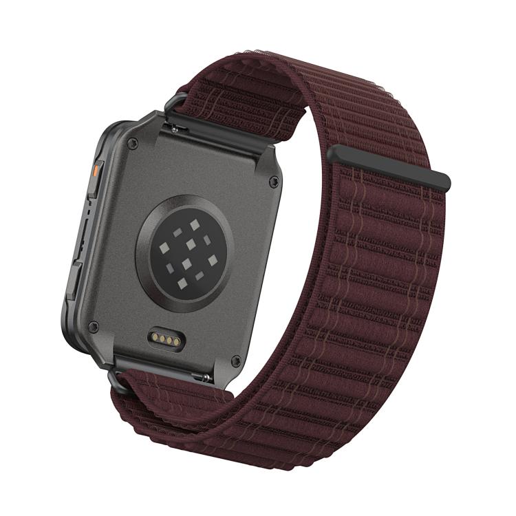 Mountain Wave Pattern Loop Nylon Watch Band, For Garmin Venu X1