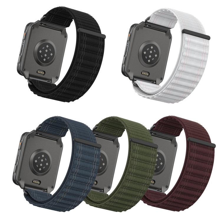 Mountain Wave Pattern Loop Nylon Watch Band, For Garmin Venu X1