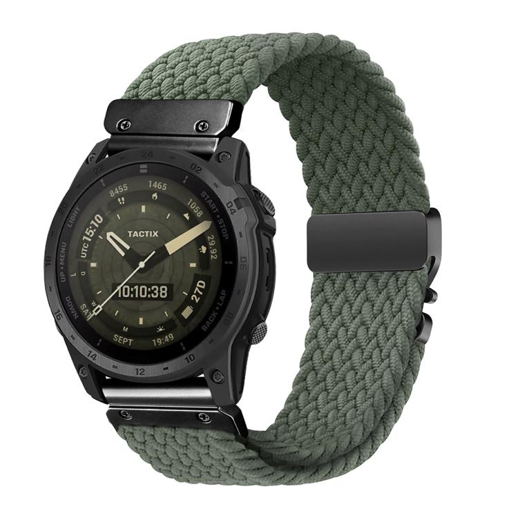 Quick Release Parachute Buckle Woven Nylon Watch Band, For Gamin 22mm, For Gamin 26mm, For Gamin 20mm