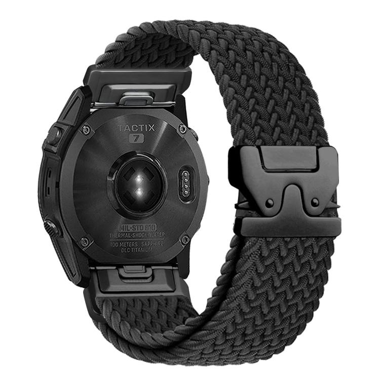Quick Release Parachute Buckle Woven Nylon Watch Band, For Gamin 22mm, For Gamin 26mm, For Gamin 20mm