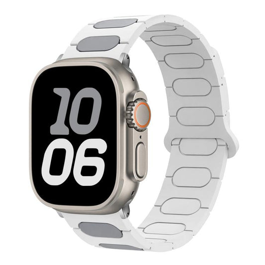 Oval Magnetic Silicone Watch Band, For Apple Watch 46mm / 49mm / 45mm / 44mm, For Apple Watch 42mm / 41mm / 40mm / 38mm