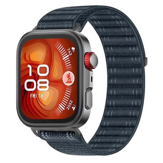 Wave Texture Woven Nylon Hook And Loop Fastener Watch Band, For Huawei Watch Fit 4 Pro / Fit 4 / Fit 3