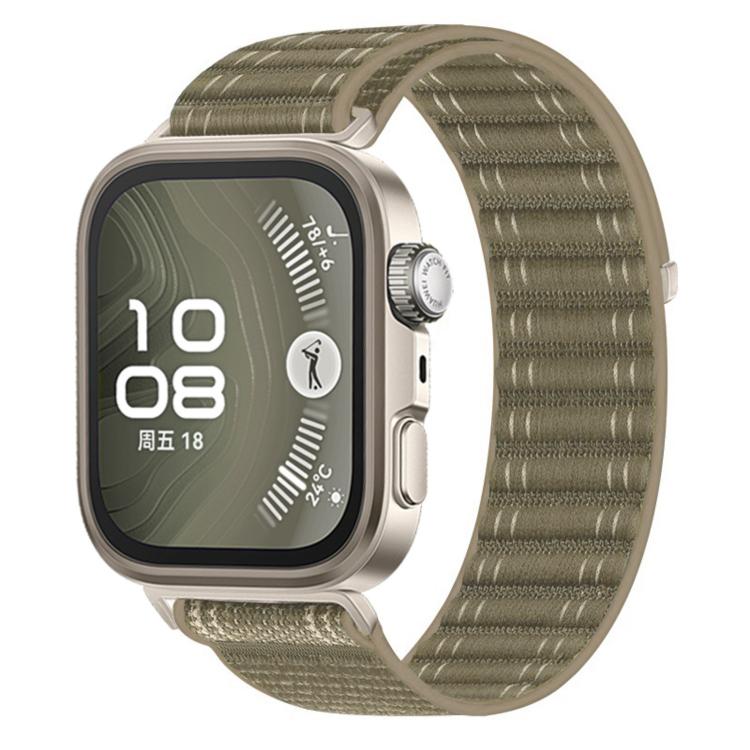 Wave Texture Woven Nylon Hook And Loop Fastener Watch Band, For Huawei Watch Fit 4 Pro / Fit 4 / Fit 3