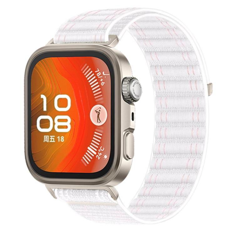 Wave Texture Woven Nylon Hook And Loop Fastener Watch Band, For Huawei Watch Fit 4 Pro / Fit 4 / Fit 3