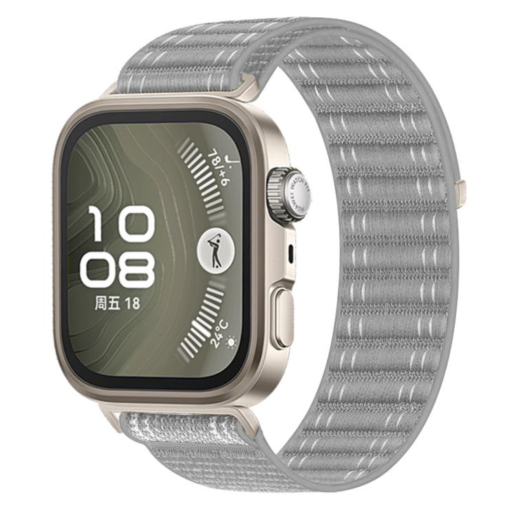 Wave Texture Woven Nylon Hook And Loop Fastener Watch Band, For Huawei Watch Fit 4 Pro / Fit 4 / Fit 3