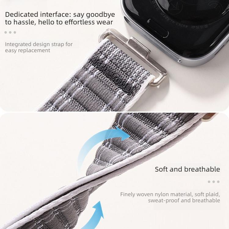 Wave Texture Woven Nylon Hook And Loop Fastener Watch Band, For Huawei Watch Fit 4 Pro / Fit 4 / Fit 3