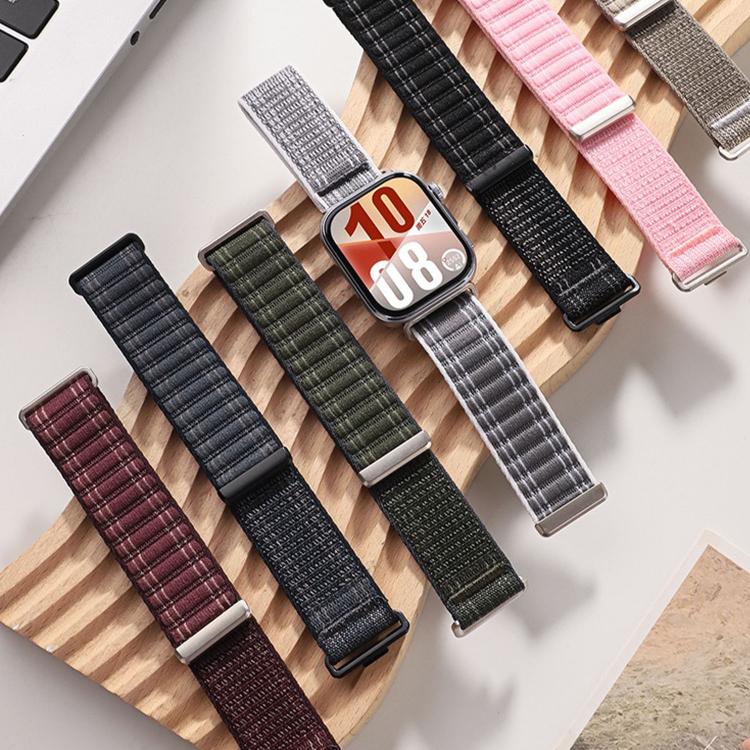 Wave Texture Woven Nylon Hook And Loop Fastener Watch Band, For Huawei Watch Fit 4 Pro / Fit 4 / Fit 3