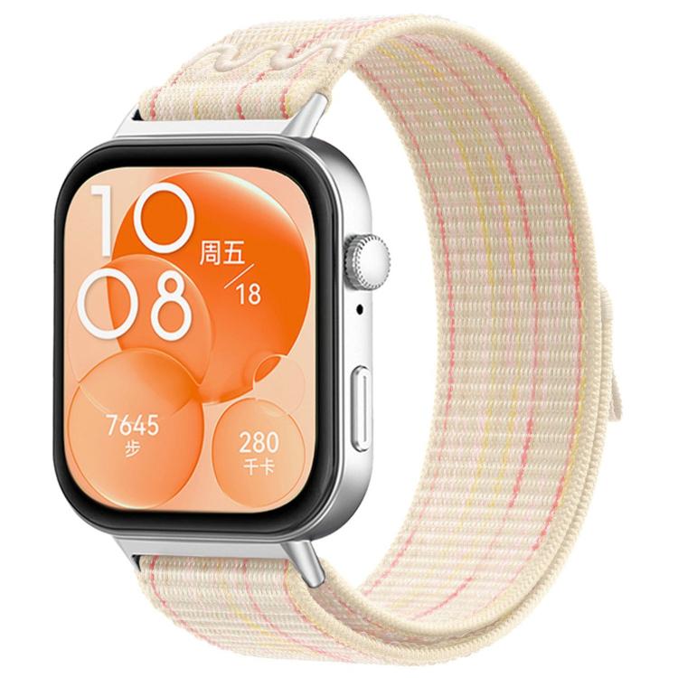 Nylon Woven Hook And Loop Fastener Watch Band, For Huawei Watch Fit 4 Pro / Fit 4 / Fit 3