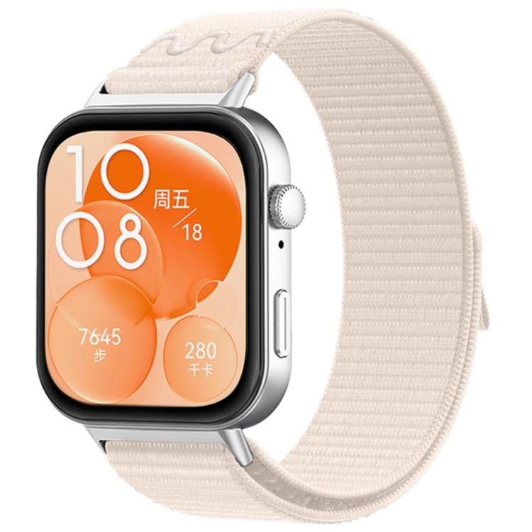 Nylon Woven Hook And Loop Fastener Watch Band, For Huawei Watch Fit 4 Pro / Fit 4 / Fit 3