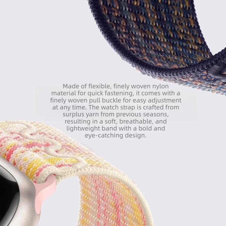 Nylon Woven Hook And Loop Fastener Watch Band, For Huawei Watch Fit 4 Pro / Fit 4 / Fit 3