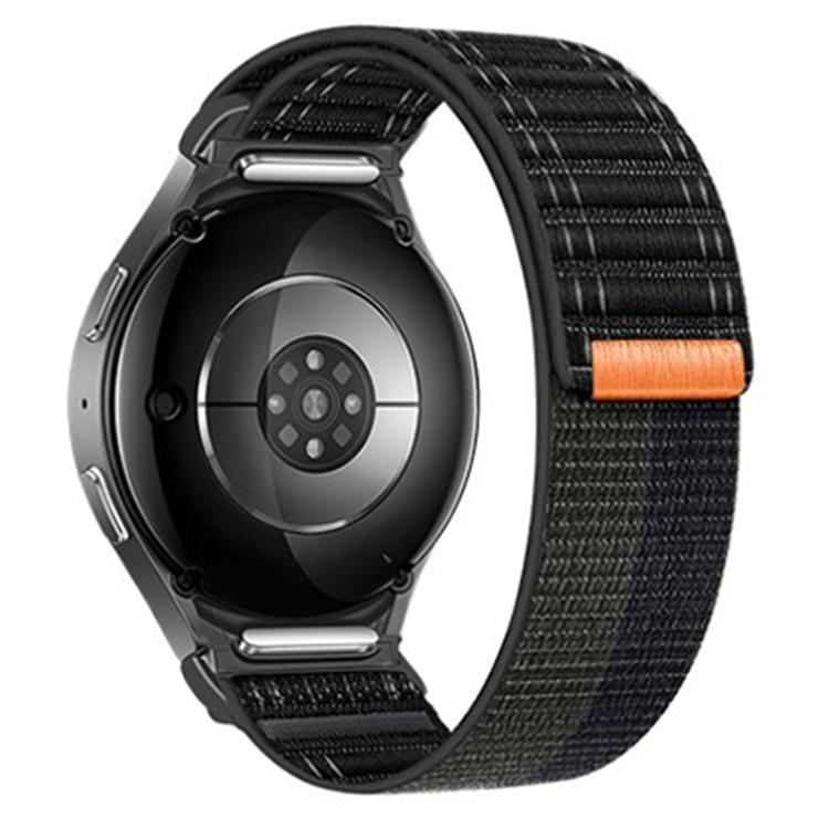 Press Button Wave Texture Nylon Hook And Loop Fastener Watch Band, For Samsung Galaxy Watch FE / 7 / 6 / 5 / 4