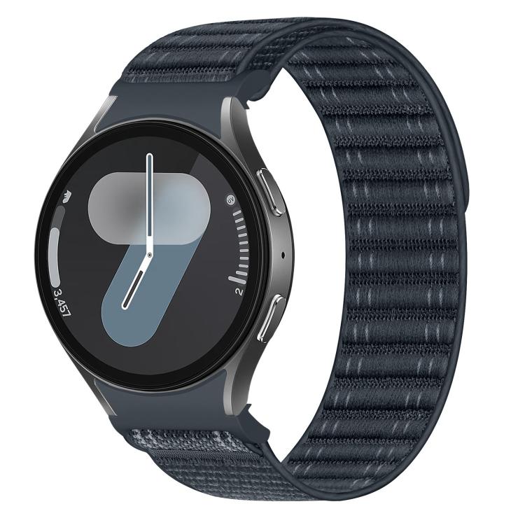 Press Button Wave Texture Nylon Hook And Loop Fastener Watch Band, For Samsung Galaxy Watch FE / 7 / 6 / 5 / 4