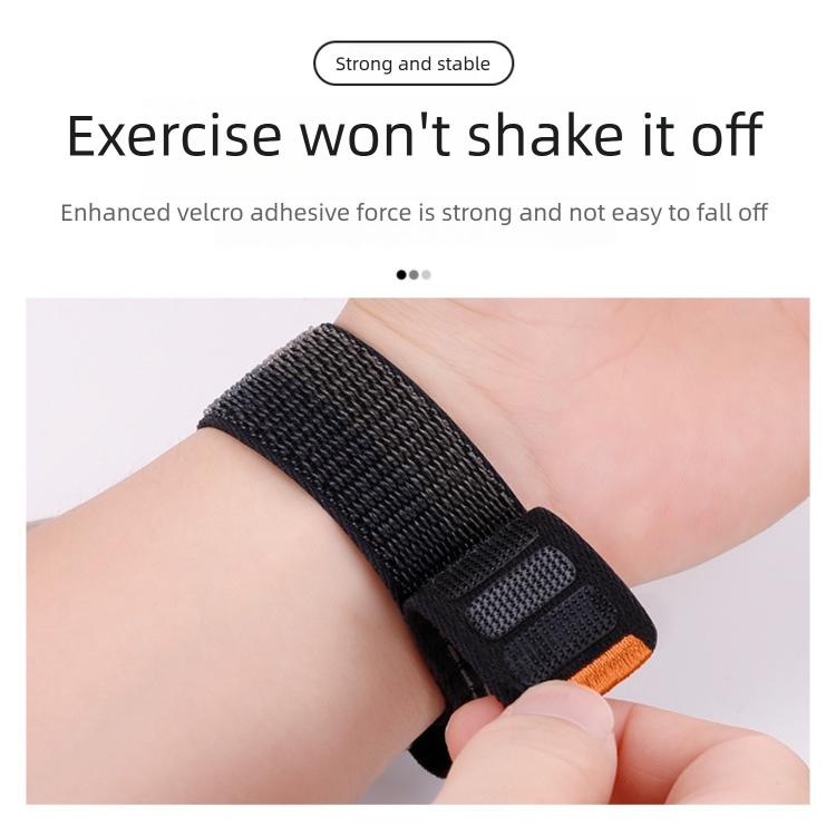 Press Button Wave Texture Nylon Hook And Loop Fastener Watch Band, For Samsung Galaxy Watch FE / 7 / 6 / 5 / 4