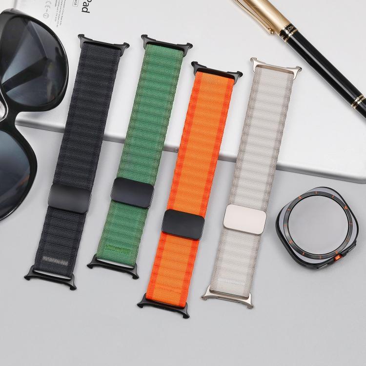 Off Road Magnetic Buckle Braided Nylon Loop Watch Band, For Samsung Galaxy Watch Ultra 47mm / Ultra 2025