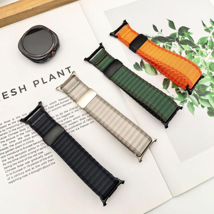Off Road Magnetic Buckle Braided Nylon Loop Watch Band, For Samsung Galaxy Watch Ultra 47mm / Ultra 2025