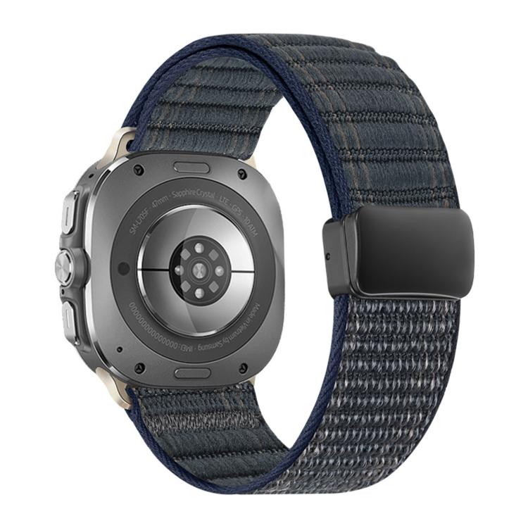 Magnetic Buckle Wave Pattern Nylon Watch Band, For Samsung Galaxy Watch Ultra 47mm / Ultra 2025