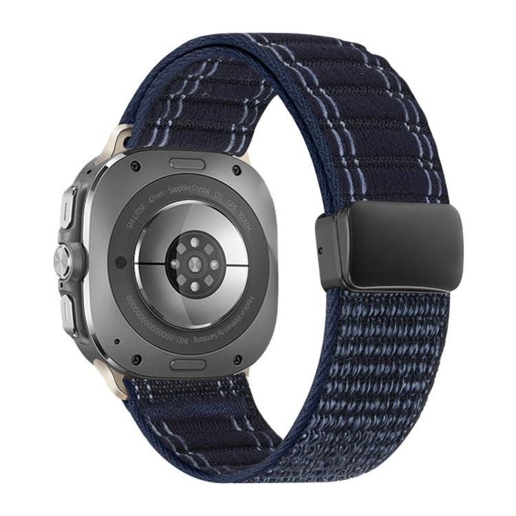 Magnetic Buckle Wave Pattern Nylon Watch Band, For Samsung Galaxy Watch Ultra 47mm / Ultra 2025