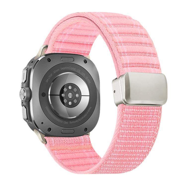 Magnetic Buckle Wave Pattern Nylon Watch Band, For Samsung Galaxy Watch Ultra 47mm / Ultra 2025