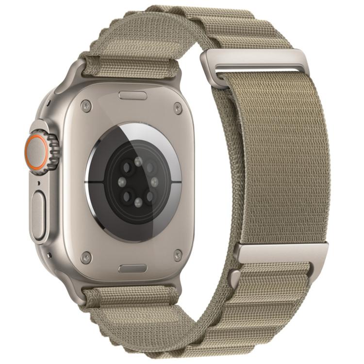 C Buckle Two-Section High Mountain Loop Nylon Watch Band, For Apple Watch 46mm / 49mm / 45mm / 44mm, For Apple Watch 42mm / 41mm / 40mm / 38mm