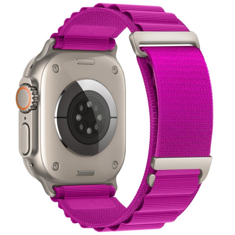 C Buckle Two-Section High Mountain Loop Nylon Watch Band, For Apple Watch 46mm / 49mm / 45mm / 44mm, For Apple Watch 42mm / 41mm / 40mm / 38mm