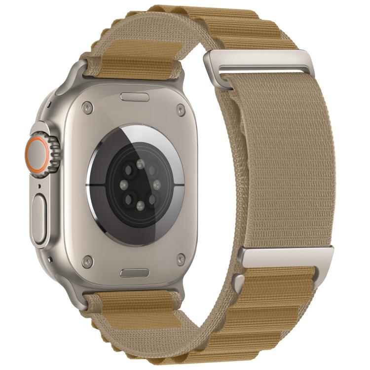 C Buckle Two-Section High Mountain Loop Nylon Watch Band, For Apple Watch 46mm / 49mm / 45mm / 44mm, For Apple Watch 42mm / 41mm / 40mm / 38mm